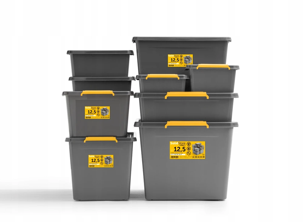 MOXOM Pojemnik pod łóżko 29 l pilka organizer na kółkach plastikowe pudełko