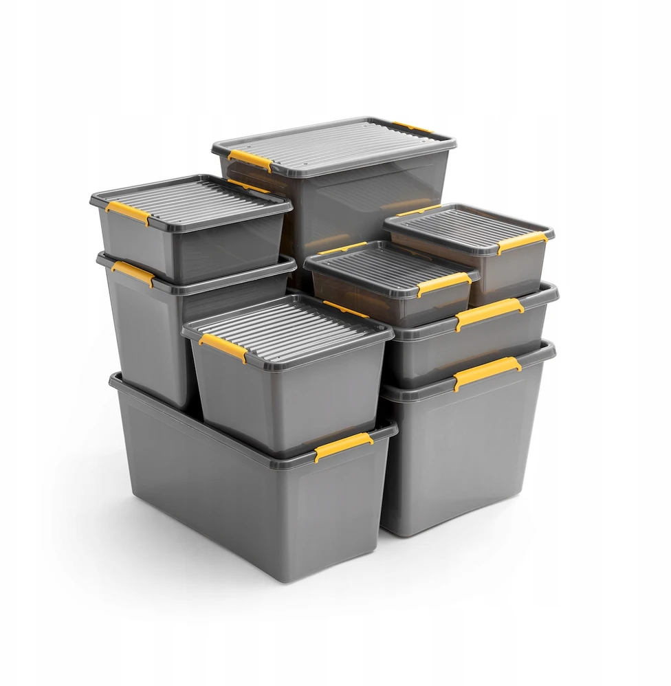 MOXOM Pojemnik pod łóżko 29 l pilka organizer na kółkach plastikowe pudełko