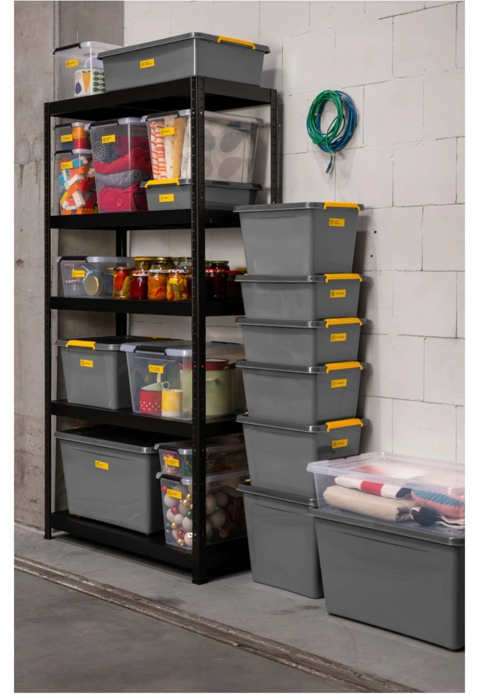 MOXOM Pojemnik pod łóżko 29 l pilka organizer na kółkach plastikowe pudełko