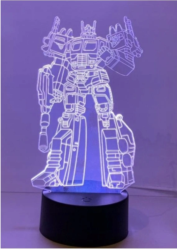 Moxomi 3d Led Lampa "optimus Prime" su 16 spalvų ir pulteliu