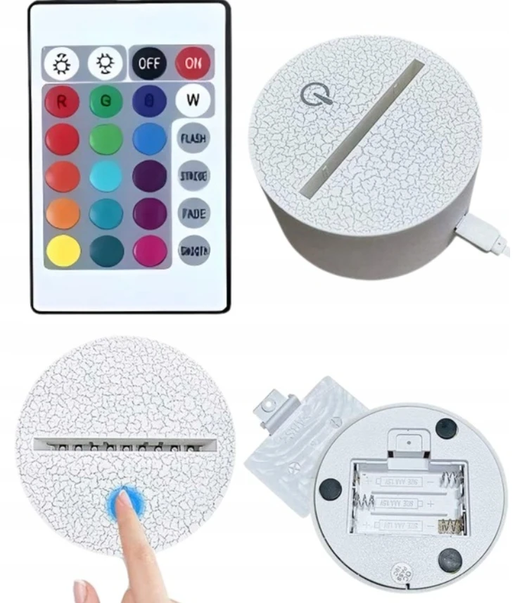 Moxomi 3d Led Lempučių Žibintas Gaisrinė - 16 Spalvų, Usb