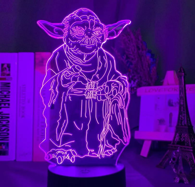 Moxomi LAMPA 3D LED USB GWIEZDNE WOJNY YODA STAR WARS NOC