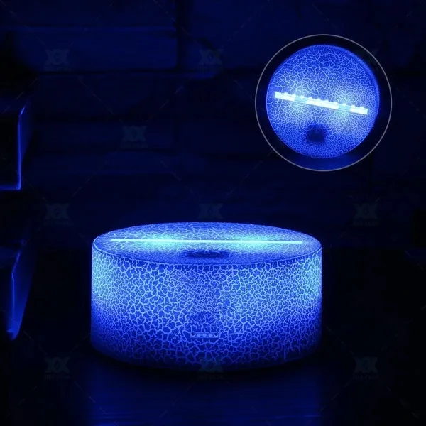 Moxomi NAKTINIS LEMPAS 3D LED FUTBOLO LEMPAS 16 SPALVŲ + NUOTOLINIO PULTAS