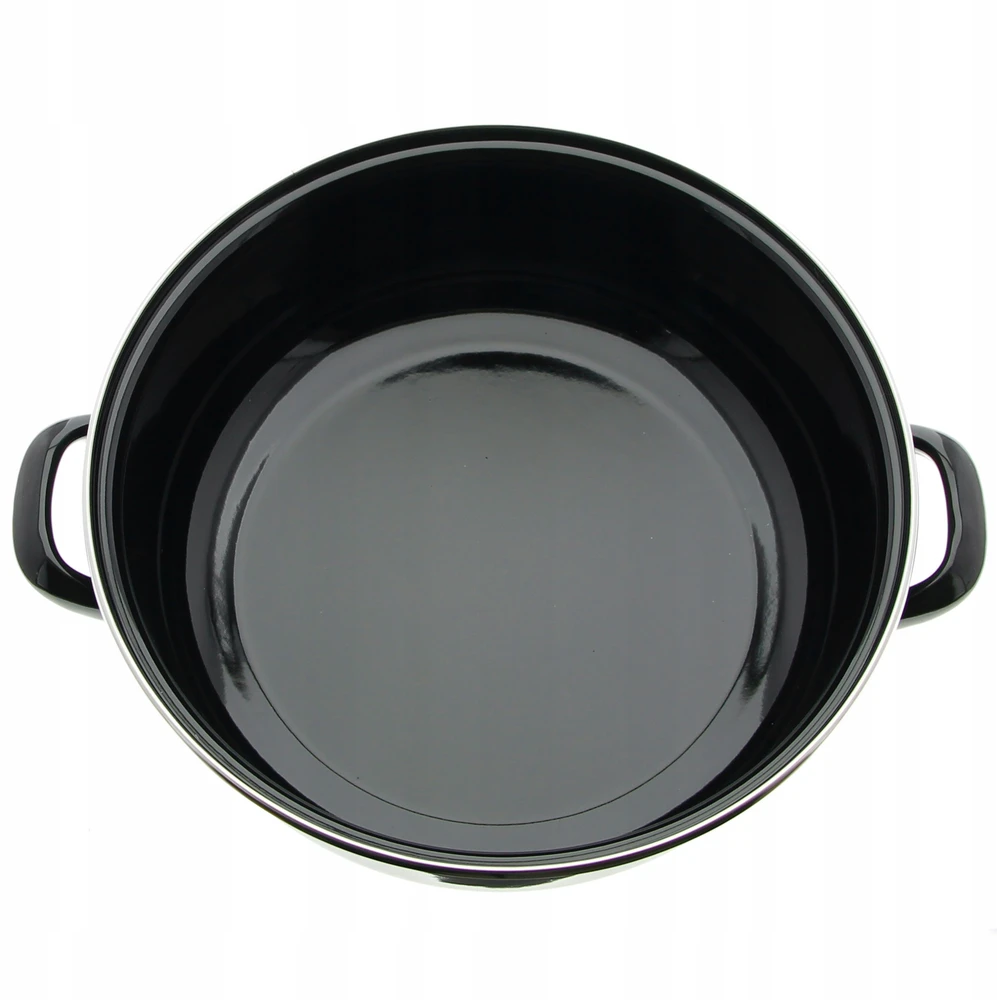 Mplco PLIENINIS PUODAS SU KERAMINE DANGA 28CM 4,5L PLUSBLAC Juodas