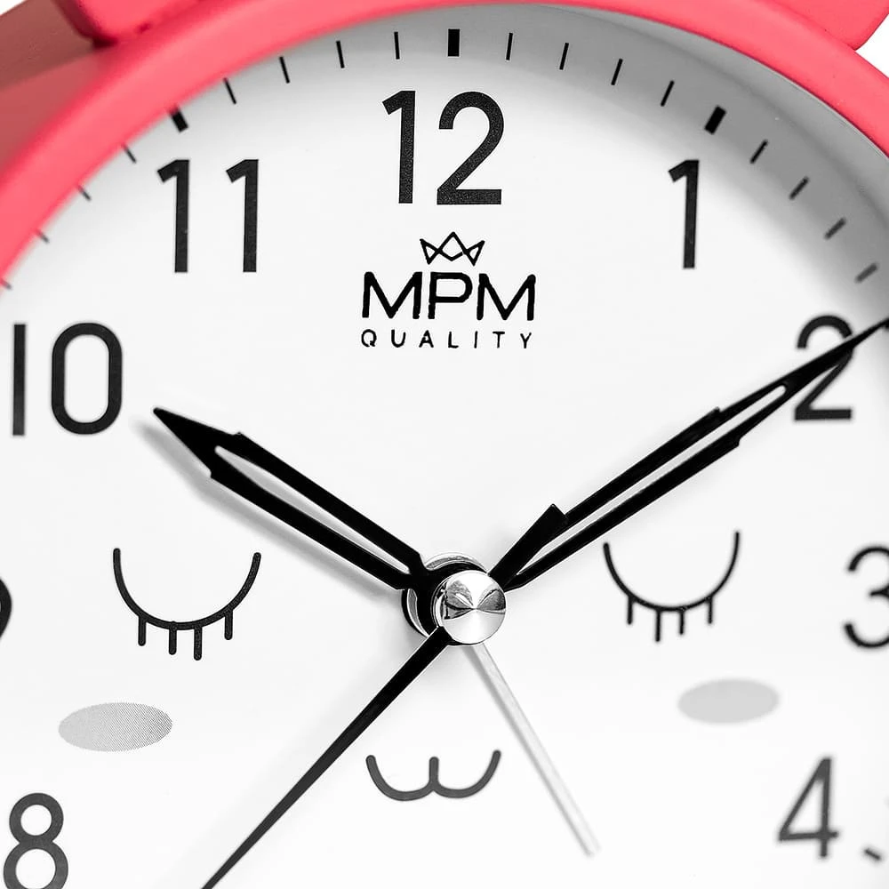 Mpm Quality ROŽINĖ BUDZIK DZIECIĘCY KRÓLIK MPM C01.4370.24 ALARM PODŚWIETLENIE