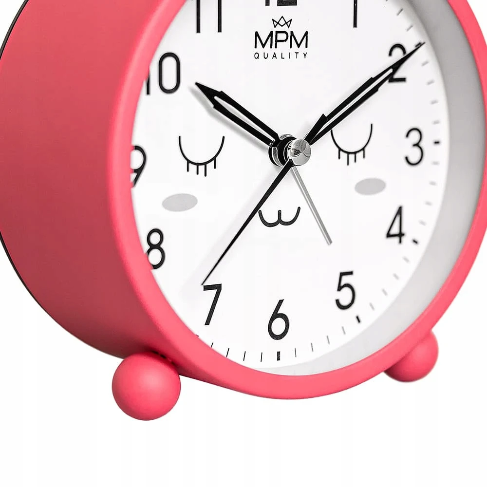 Mpm Quality ROŽINĖ BUDZIK DZIECIĘCY KRÓLIK MPM C01.4370.24 ALARM PODŚWIETLENIE