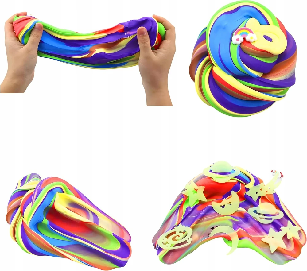 Mpmax GALAXY SLIME SET GLUTY MASS lagaminas šviečia tamsioje galaktikoje
