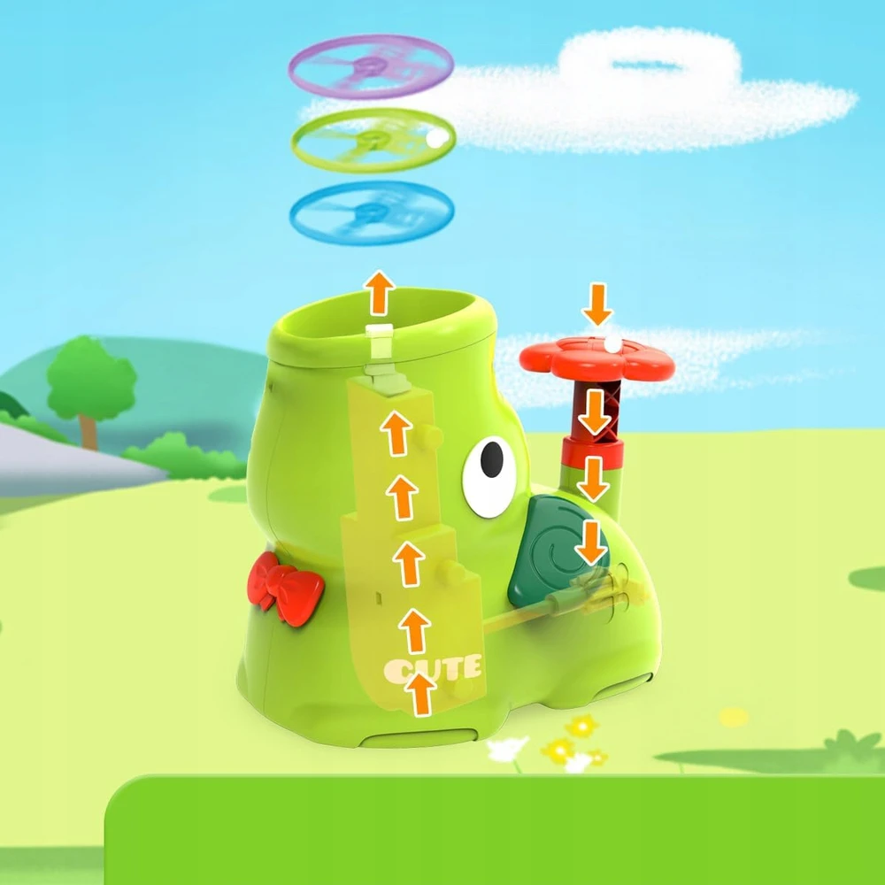 MTA FLYING DISC LAUNCHER žaislas vaikams 3+ LAUKO ORO ŽAIDIMAS