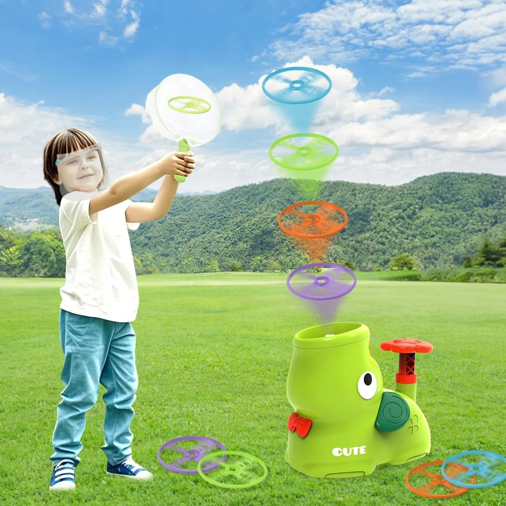 MTA FLYING DISC LAUNCHER žaislas vaikams 3+ LAUKO ORO ŽAIDIMAS