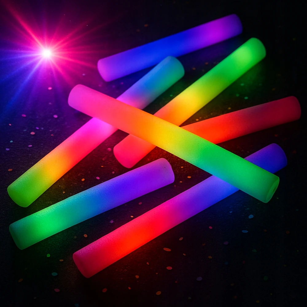 MTA GLOWING BATTLES LED lazdelė lauko vakarėliui 10x Foam LIGHT SABRE