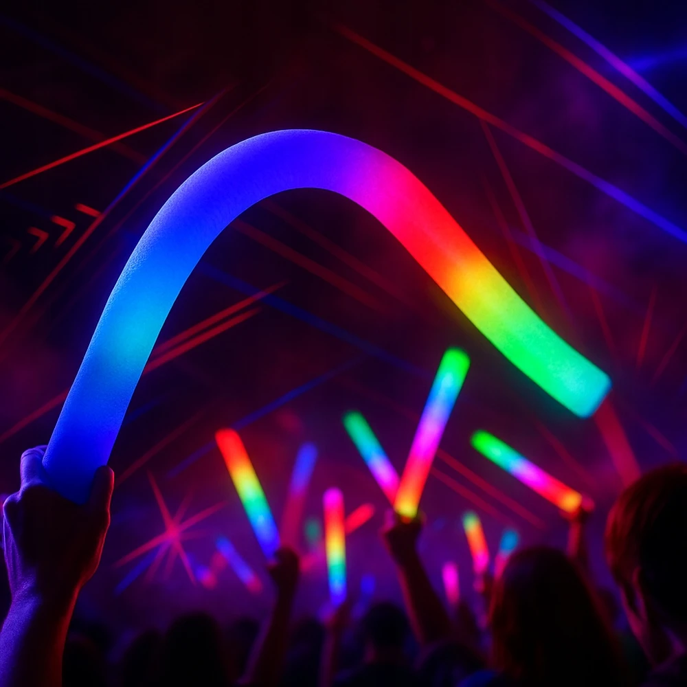 MTA GLOWING BATTLES LED lazdelė lauko vakarėliui 10x Foam LIGHT SABRE