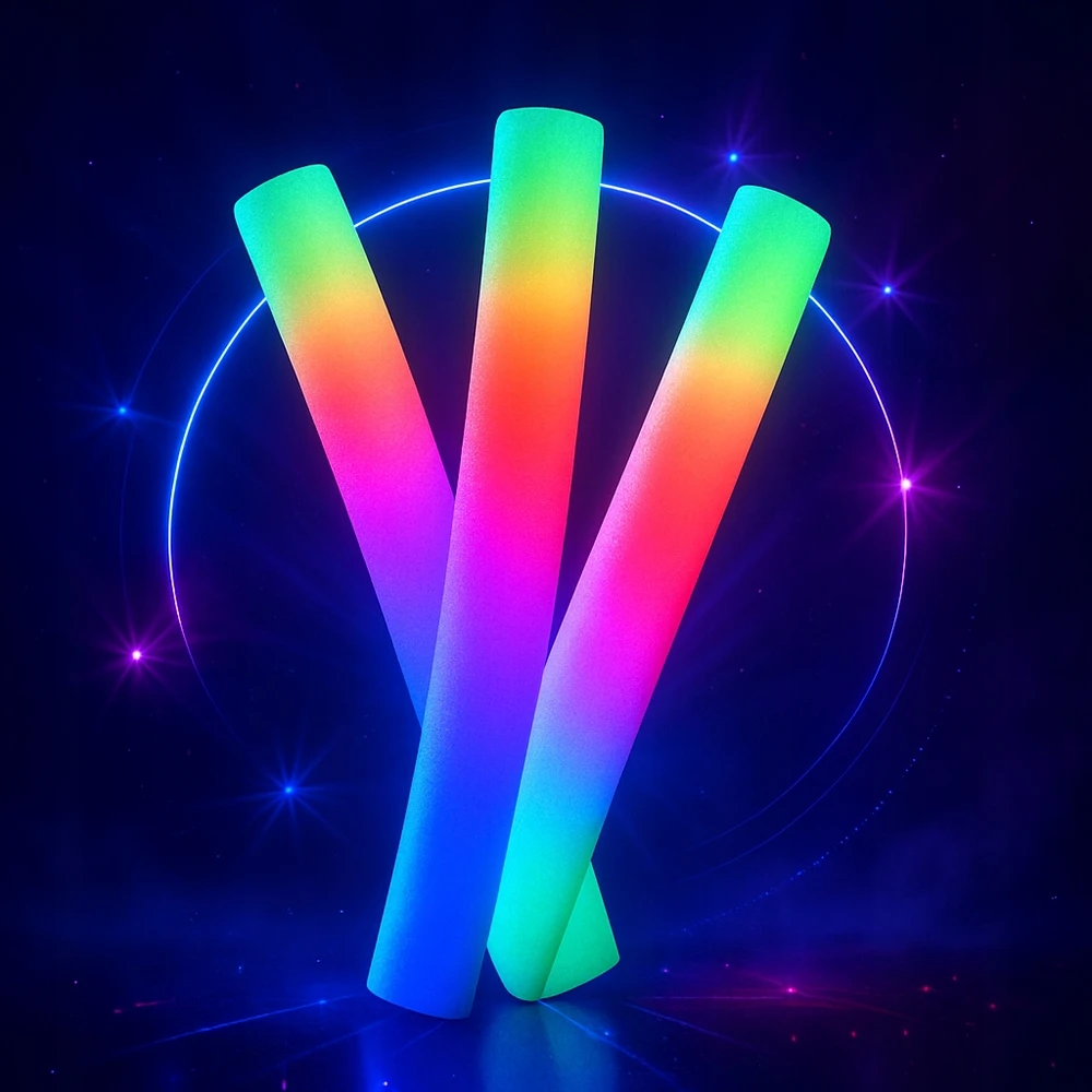 MTA GLOWING BATTLES LED lazdelė lauko vakarėliui 10x Foam LIGHT SABRE