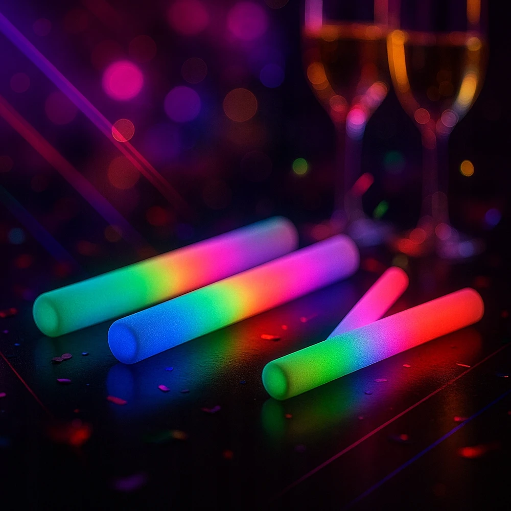 MTA GLOWING BATTLES LED lazdelė lauko vakarėliui 10x Foam LIGHT SABRE