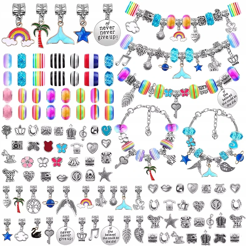 MTA Rinkinys, skirtas gaminti JUVELYRIJOS APYNĖS Karoliukai CHARMS PENDANTS DIY