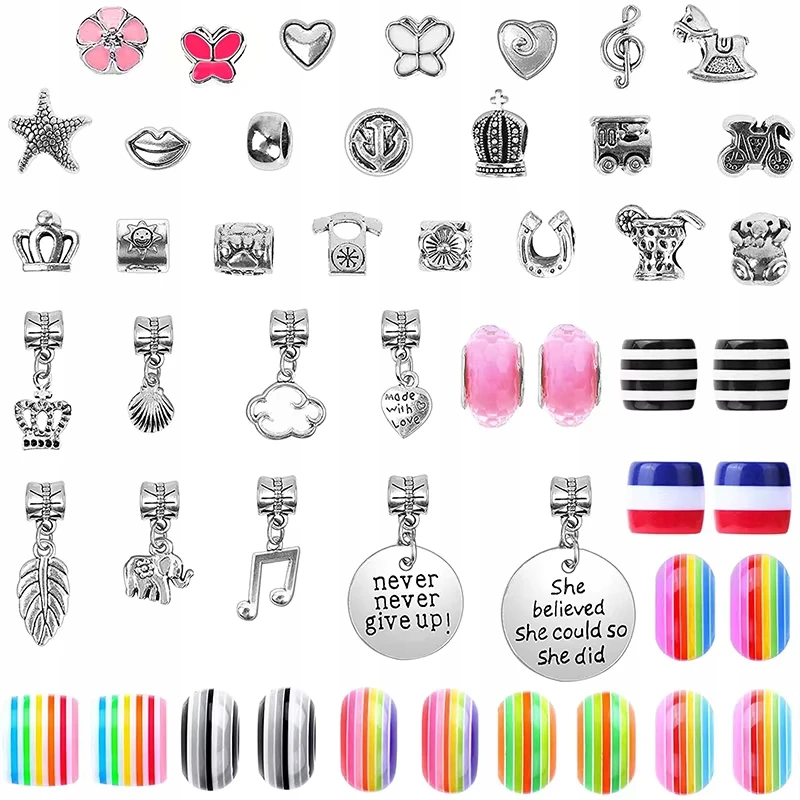 MTA Rinkinys, skirtas gaminti JUVELYRIJOS APYNĖS Karoliukai CHARMS PENDANTS DIY