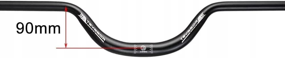 MTB DVIRAČIO VARANA LENKTA Juodas ALUMININIS Teyssor 780mm / 31,8mm DYV
