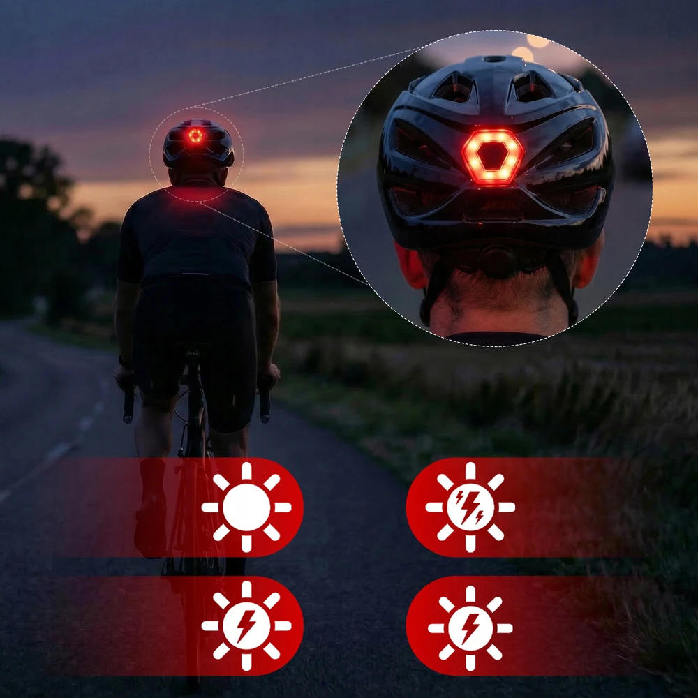 MTB LED ROAD CITY Dviračio šalmas, REGULIUOJAMAS M 55-58 VAYOX SPEED