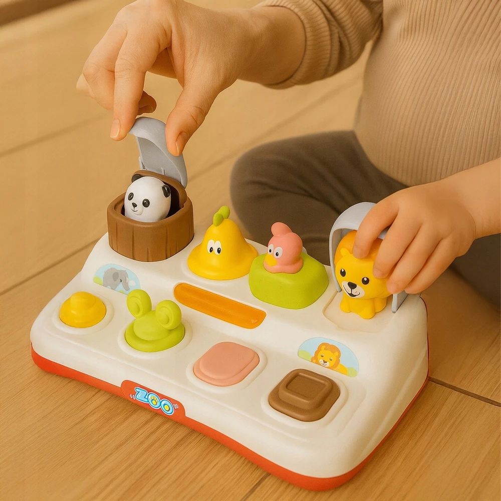 MTOYS IŠšokantieji GYVŪNAI LAIKOMASIS ŽAISLAS IŠšokantis interaktyvus MONTESSORI