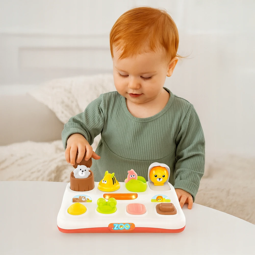 MTOYS IŠšokantieji GYVŪNAI LAIKOMASIS ŽAISLAS IŠšokantis interaktyvus MONTESSORI