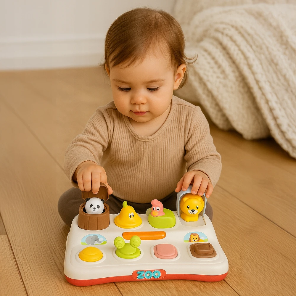 MTOYS IŠšokantieji GYVŪNAI LAIKOMASIS ŽAISLAS IŠšokantis interaktyvus MONTESSORI