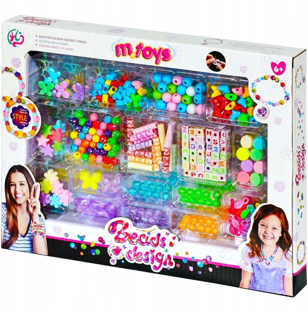 Mtoys MEGA KŪRYBINGAS SPALVOTŲ KAROLIŲ RINKINYS PAPUOŠALŲ APYRANKĖMS GAMINTI