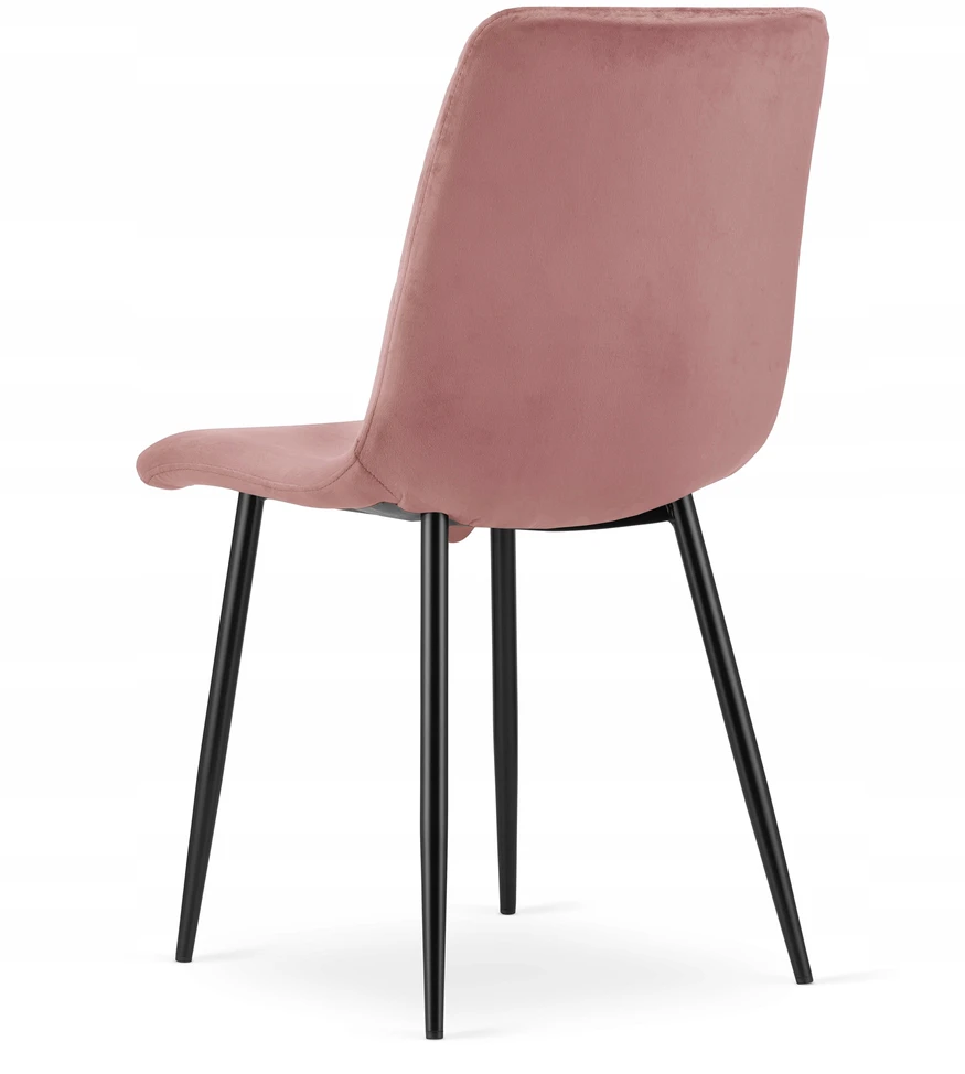 MUFART VELUR VELVET MINKŠTA KĖDĖ SVETAINEI, VALGOMAI, VELURINĖ ROŽINĖ KĖDĖ