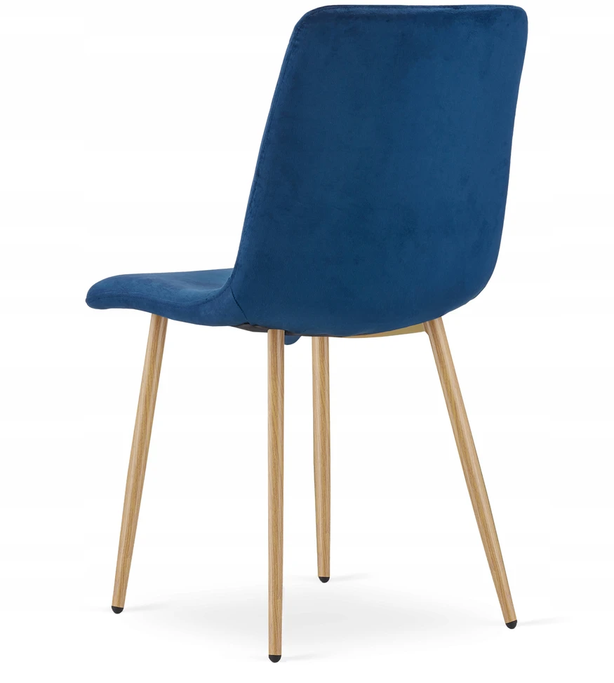 MUFART VELUR VELVET MINKŠTA KĖDĖ SVETAINEI, VALGOMAI, VELURO NAVY AMPLE