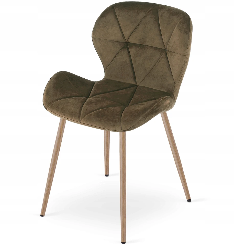 MUFART VELVET MINŠTA AKSOMINĖ KĖDĖ SVETAINEI VIRTUVĖS VALGOMUI VELA Brown