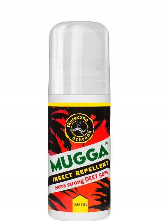 Preparat „Mugga“ rutulinis valiklis su 50 % apsauga nuo vabzdžių, 50 ml