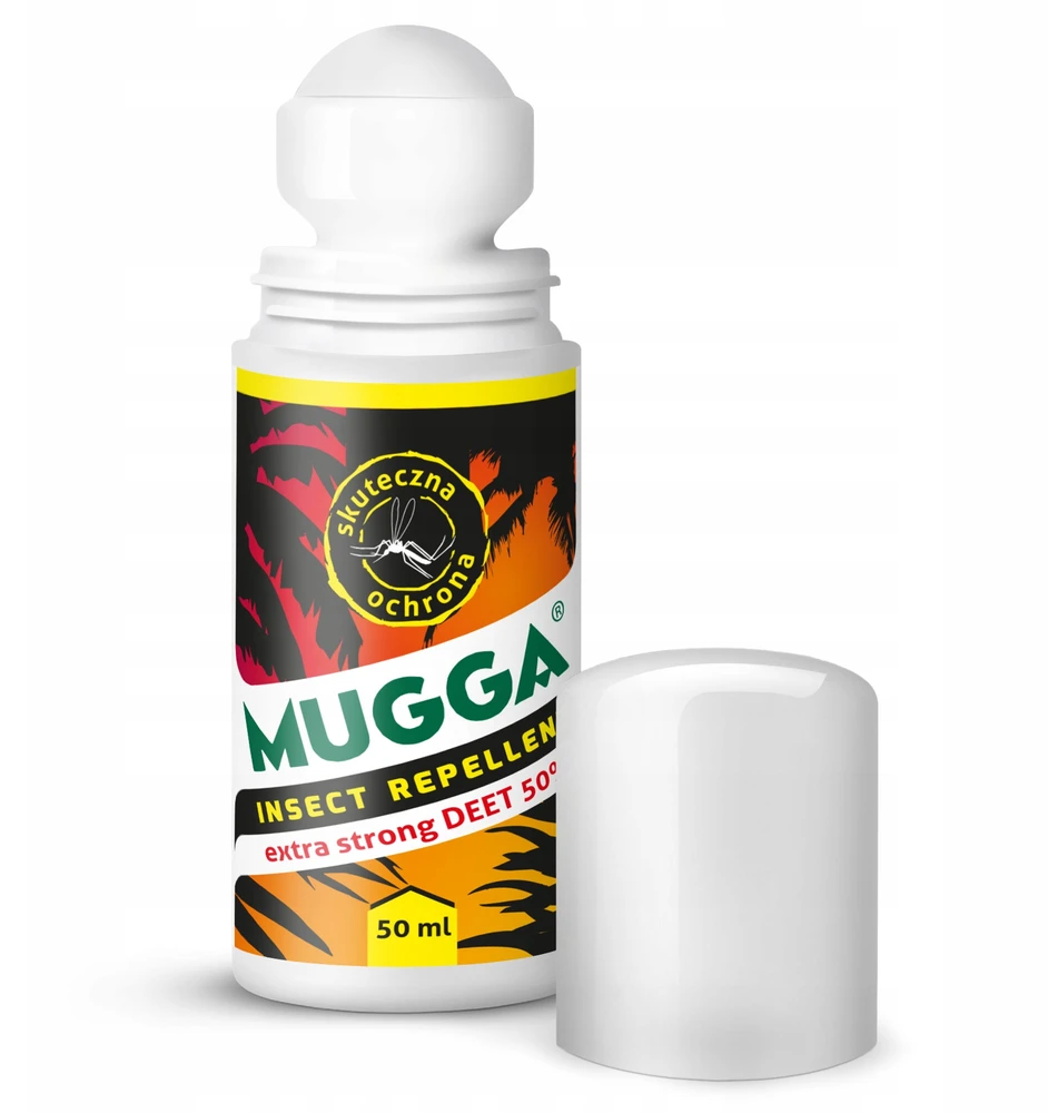 Preparat „Mugga“ rutulinis valiklis su 50 % apsauga nuo vabzdžių, 50 ml