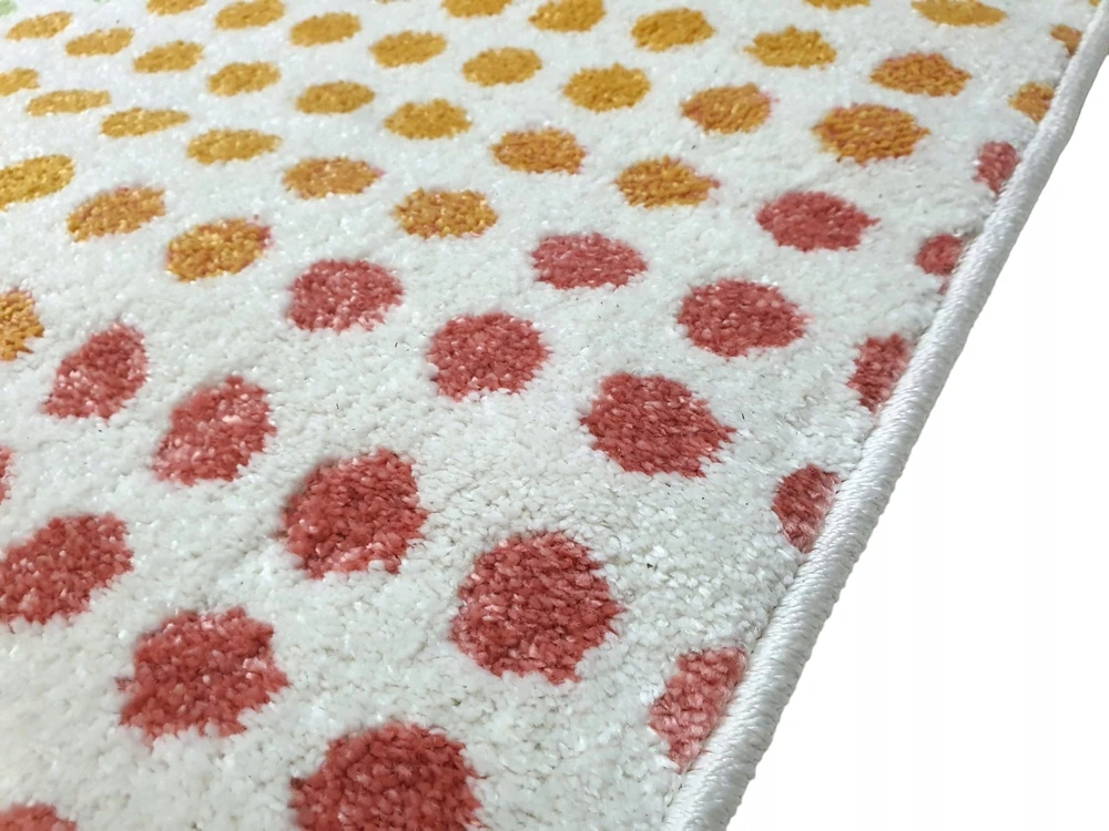 Multi Decor Dywan sanford kropeczki w stylu BOHO w kropki tęcza 160x220 grochy GRUBY