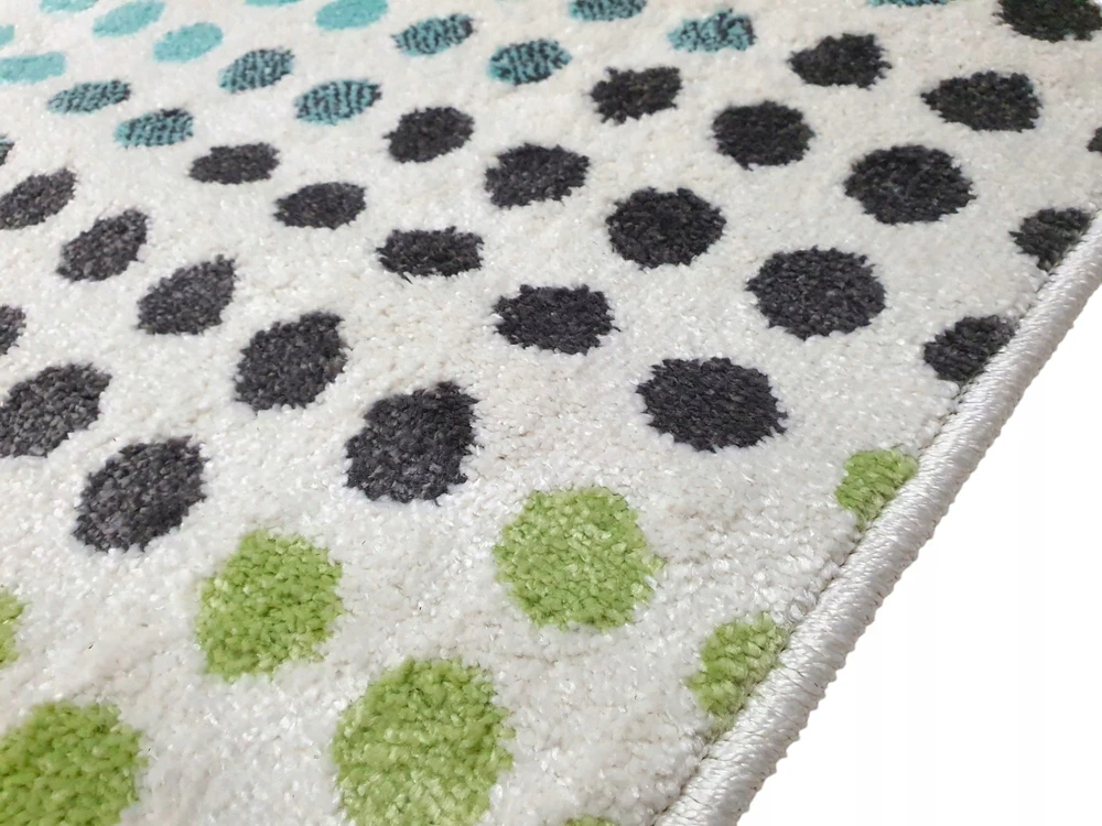 Multi Decor Dywan sanford kropeczki w stylu BOHO w kropki tęcza 160x220 grochy GRUBY