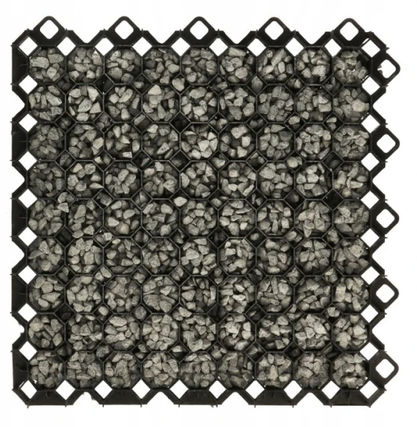 Bradas MULTI sodo grotelės, juodos, 600x600x40 mm, KRMG40BC