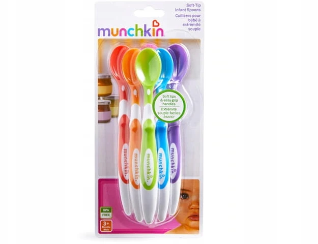 MUNCHKIN šaukšteliai minkštu galiuku 6 vnt. Soft Tip Spoons 4m+ 011003