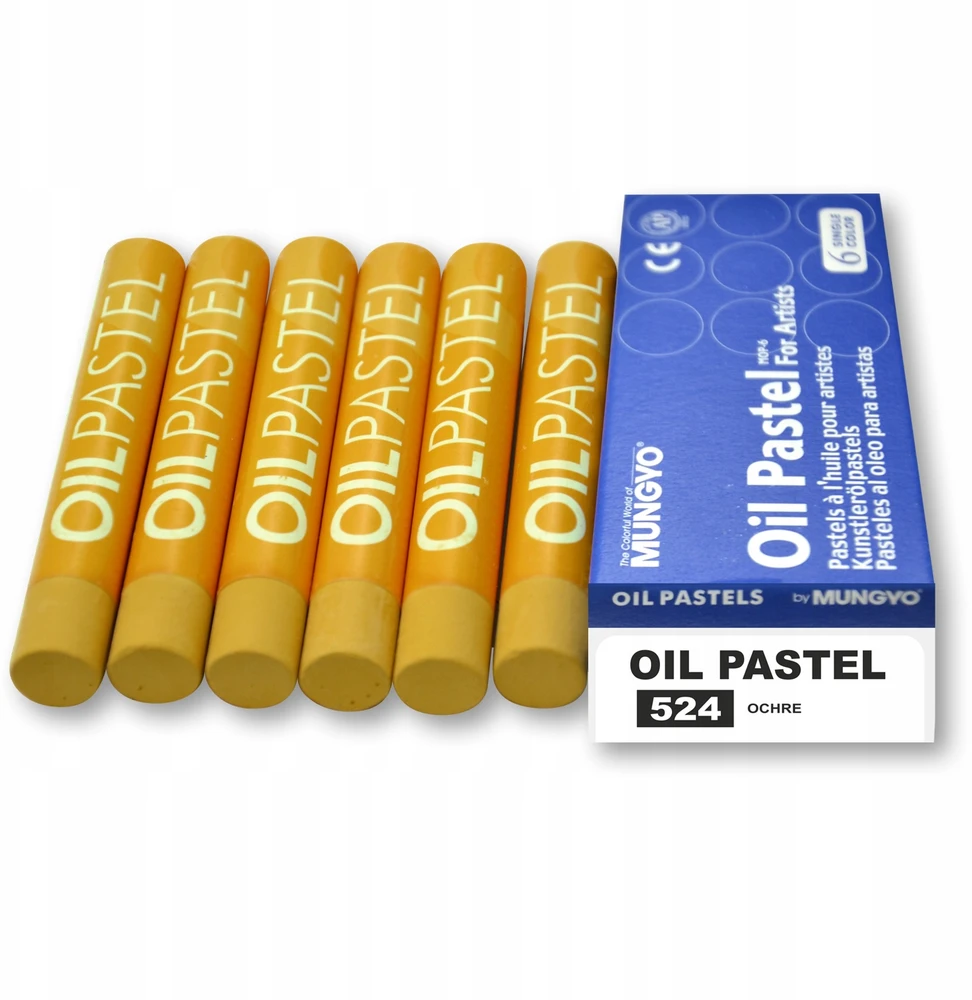 Mungyo aliejiniai pasteliai, 6 Vnt.,ochra
