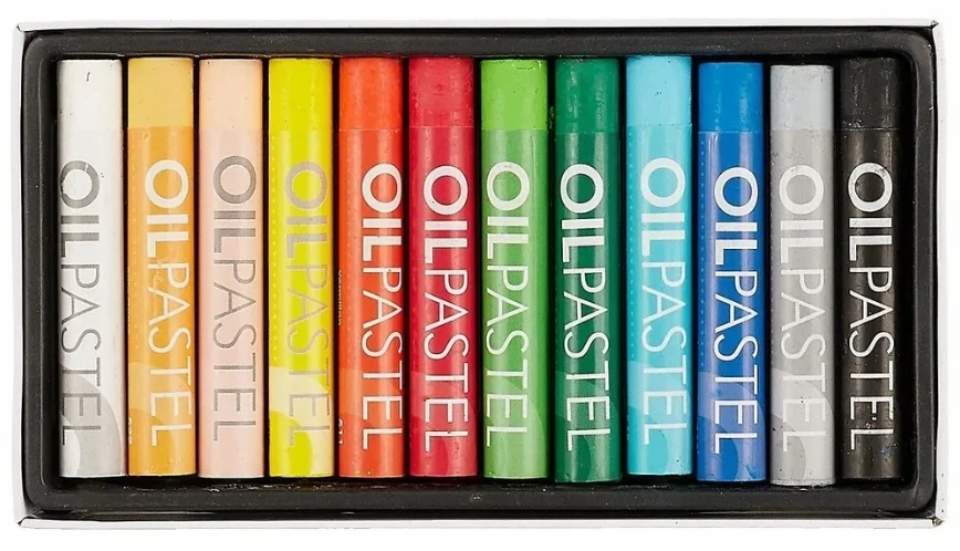 Mungyo - Mungyo aliejiniai pasteliai 12 vnt. rinkinys