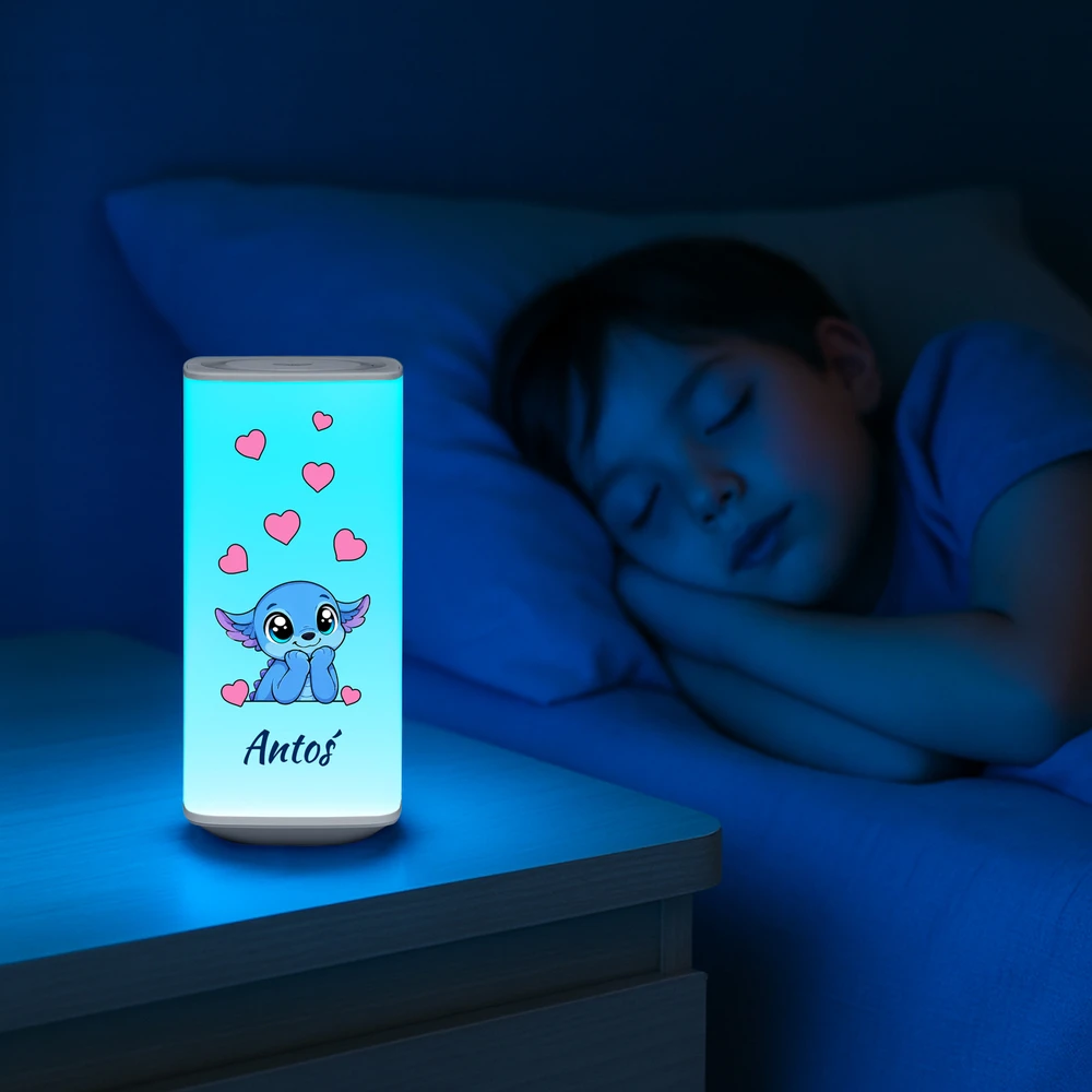 Murrano Lampka Nocna LED RGB Kosmiczne Stworki Dotykowa Bezprzewodowa Dziecięca