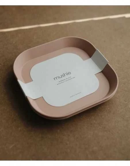 MUSHIE lėkštės, Blush, 2 vnt.