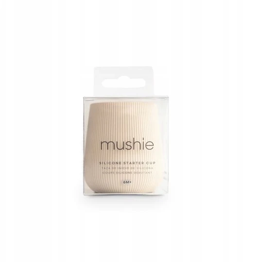 Mushie Open puodelis, skirtas mokytis gerti 60 ml Shifting Sand