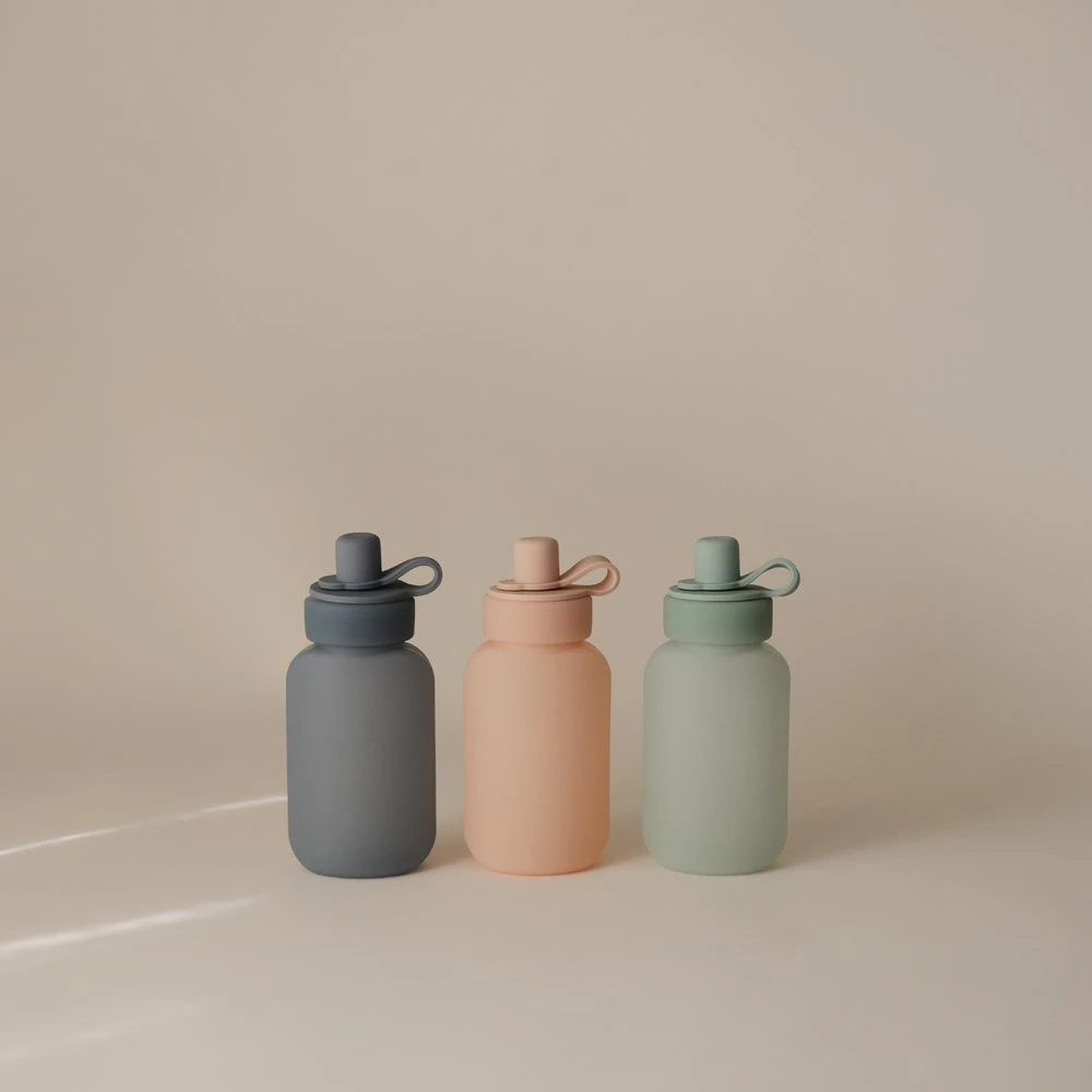 Mushie Silicone Mousse Pouches – 2 pakuotės – BLUSH