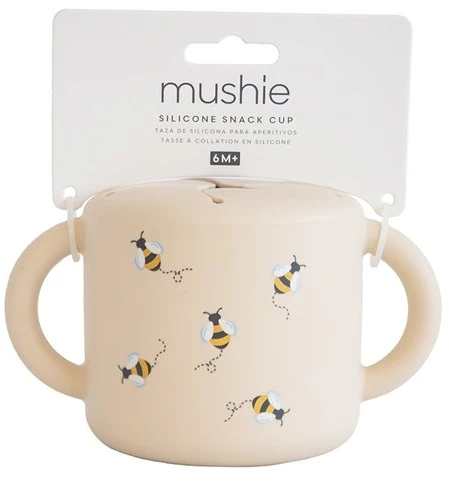 Mushie Snack Cup vaikams 400 ml Bitės