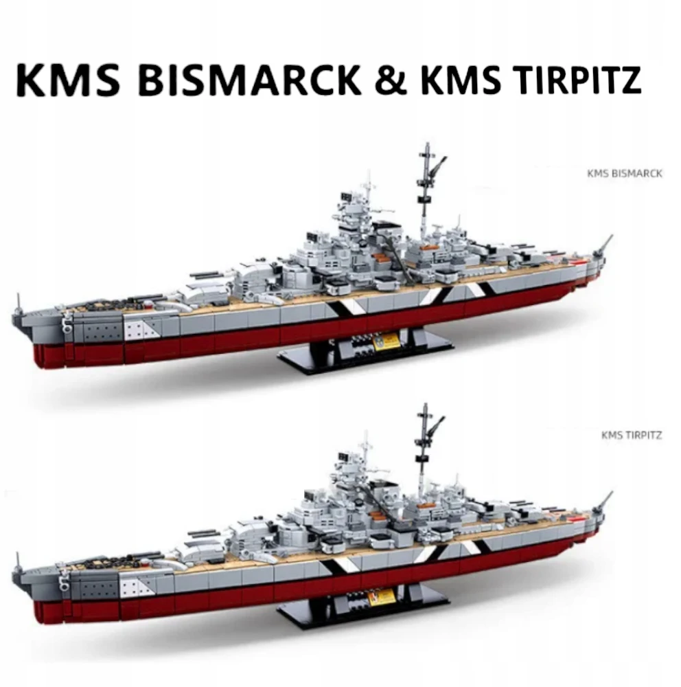 Mūšio laivas BISMARCK 1849 EL 75.2 CM 1:350 LAIVŲ BLOKAI 2in1 SLUBAN M38-B1102