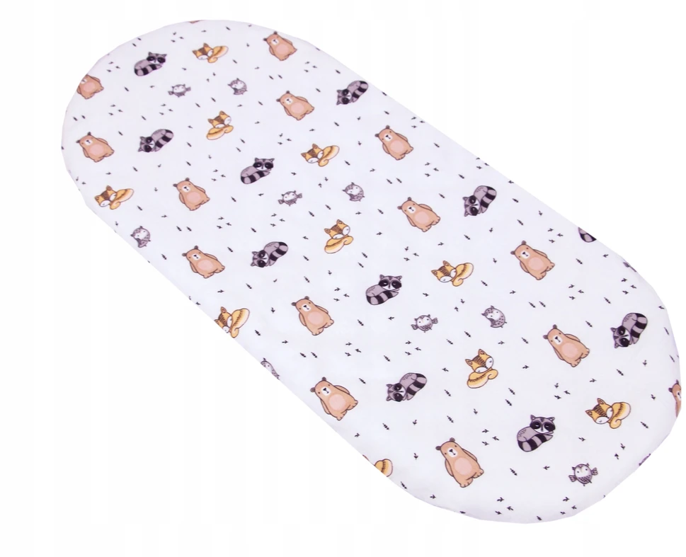 MUSLINO LAKŠTAS SU elastine juostele FOR BABYLUX BABYLUX ANIMALS CADLE, Krepšys vežimėliui
