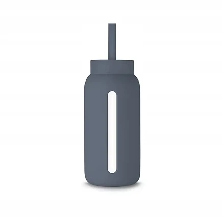 Muuki buteliuko šiaudelis 720 ml Lounge Straw + Cap Smoke Pilkas