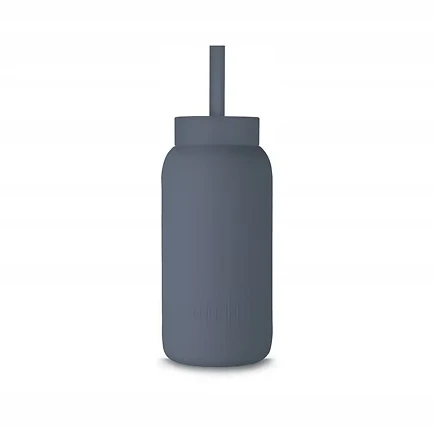 Muuki buteliuko šiaudelis 720 ml Lounge Straw + Cap Smoke Pilkas