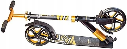 Muuwmi Aliuminio Scooter Deluxe skrejritenis 205 mm zelta AU 550