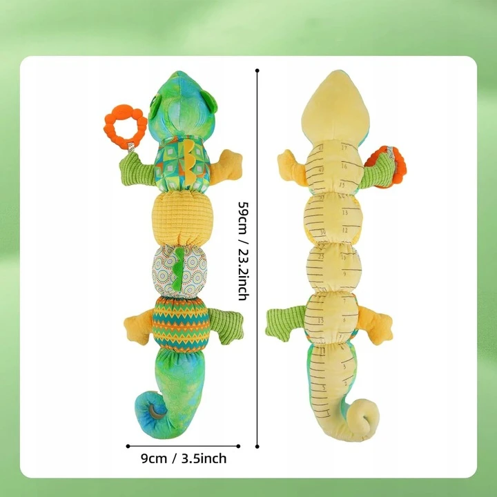 MUZIKINIS JAUTINIS ŽAISLAS CHAMELEONAS PLIUSAS KŪDIKIAMS D0-1 METŲ