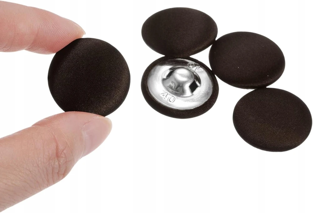 MYGTUKAI 10 Vnt. 25 mm APVALIA DANGTA MEDŽIAGA METALAS SIUVIMO RUDAS