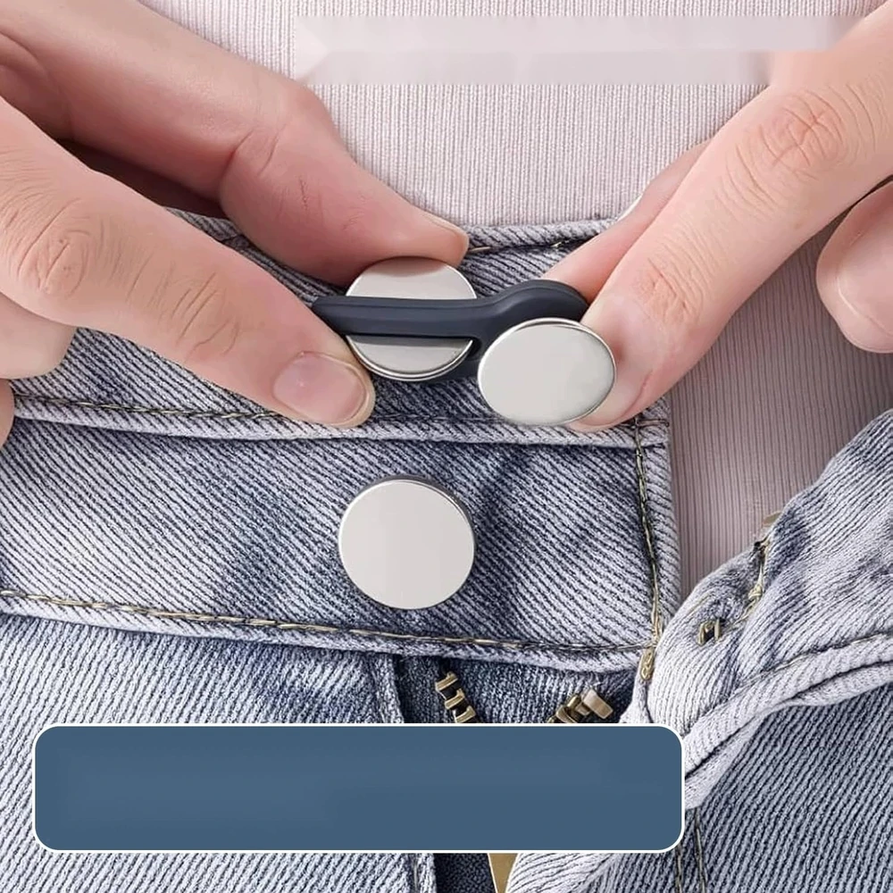 MYGTUKAS 12Vnt. PASILESTAMOS KELNĖS DŽINSAI ELASTINIS METALINIS SILIKONINIS RINKINYS
