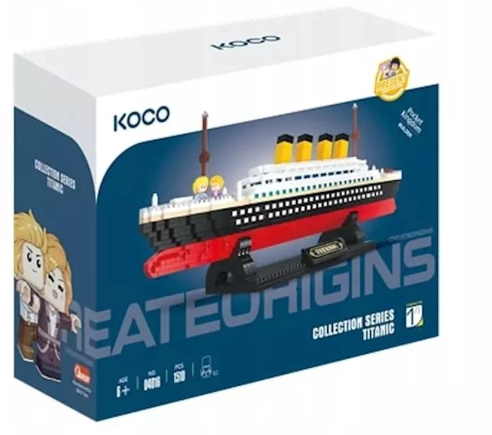 M&Z 042275 Koco StatybiniŲ KaladĖLiŲ Laivas Titanic 1510 El
